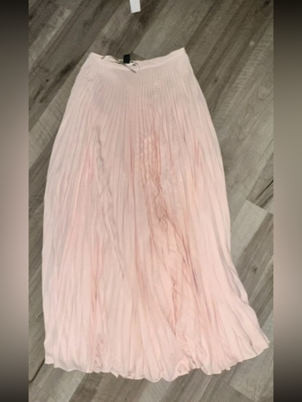 White House Black Market Blush Pleated Maxi Skirt